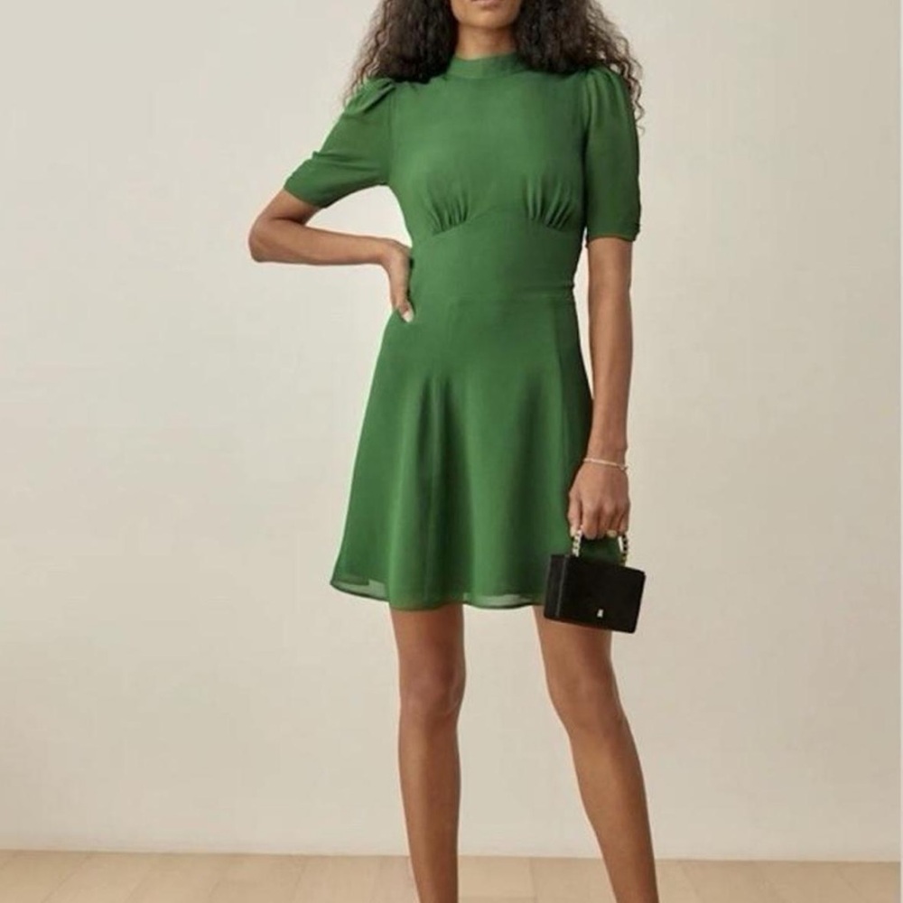 Green reformation dress